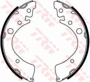 Brake Shoe Set GS8201 - TRW