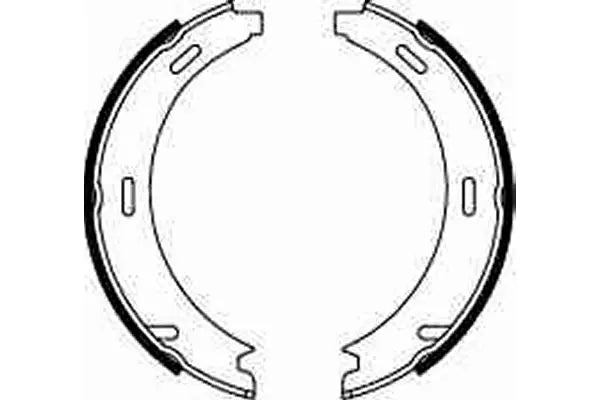 Brake Shoe Set, Parking Brake GS8208 - TRW