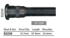 Long wheel stud S2230 - Nice Products | Universal Auto Spares