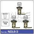 Door Lock set 3 NDL6-3 - Nice Products | Universal Auto Spares