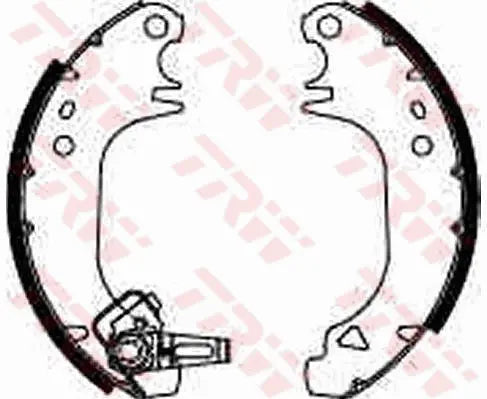 Brake Shoe Set GS8322 - TRW