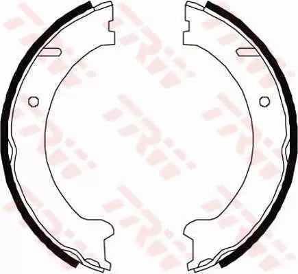 Brake Shoe Set, Parking Brake GS8447 - TRW