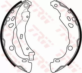 Brake Shoe Set GS8455 - TRW