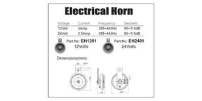 Horn Electric EH2401 - Nice Products | Universal Auto Spares