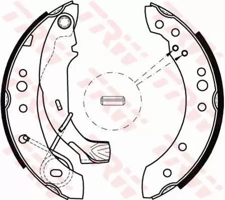 Brake Shoe Set GS8467 - TRW