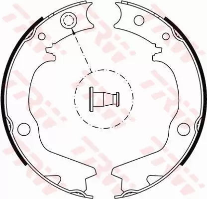 Brake Shoe Set, Parking Brake GS8479 - TRW