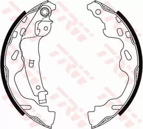 Brake Shoe Set GS8480 - TRW