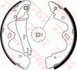 Brake Shoe Set GS8483 - TRW