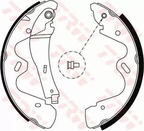Brake Shoe Set GS8483 - TRW