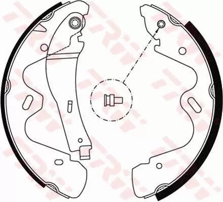Brake Shoe Set GS8483 - TRW