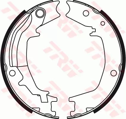 Brake Shoe Set, Parking Brake GS8489 - TRW