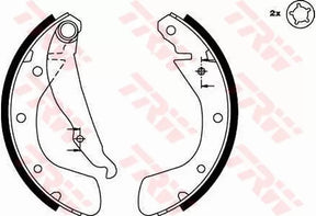 Brake Shoe Set GS8542 - TRW