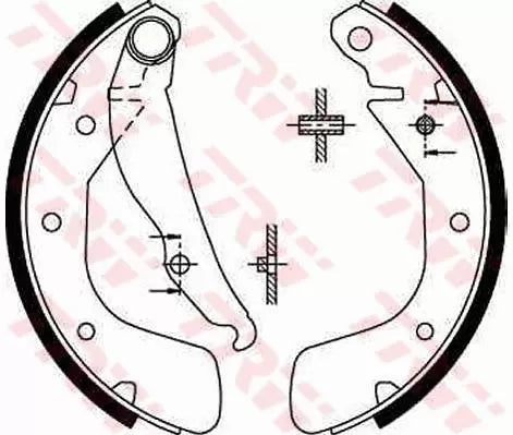 Brake Shoe Set GS8543 - TRW
