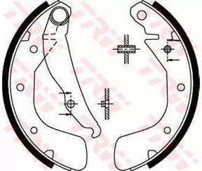Brake Shoe Set GS8543 - TRW