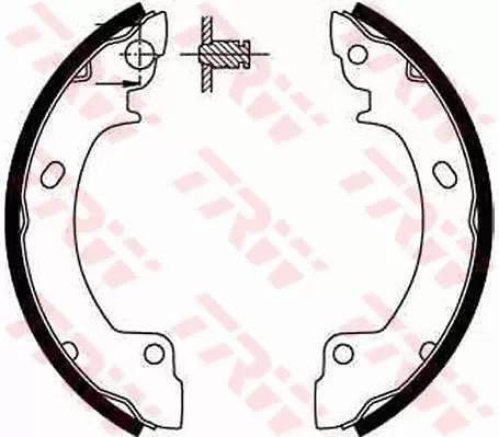 Brake Shoe Set GS8552 - TRW
