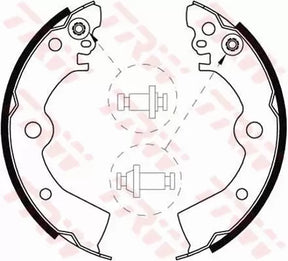 Brake Shoe Set GS8556 - TRW