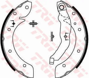 Brake Shoe Set GS8567 - TRW