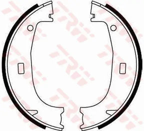 Brake Shoe Set, Parking Brake GS8594 - TRW