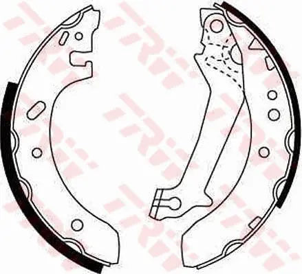 Brake Shoe Set GS8607 - TRW