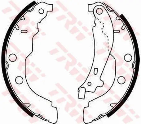 Brake Shoe Set GS8617 - TRW