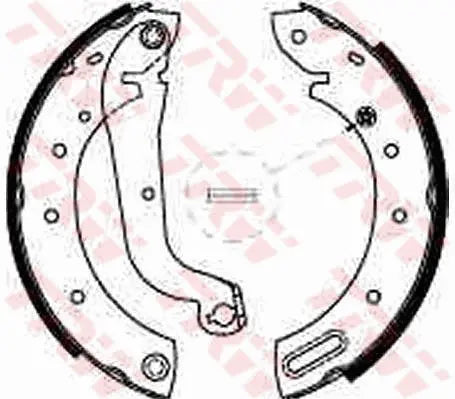 Brake Shoe Set GS8625 - TRW