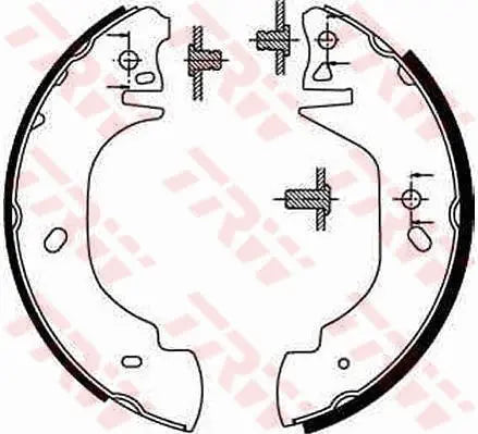 Brake Shoe Set GS8629 - TRW