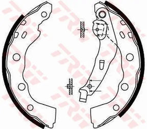 Brake Shoe Set GS8665 - TRW