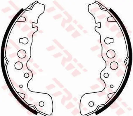 Brake Shoe Set GS8670 - TRW