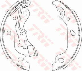 Brake Shoe Set GS8687 - TRW