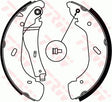 Brake Shoe Set GS8690 - TRW