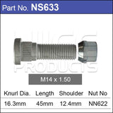 Stud & Nut NS633 - Nice Products | Universal Auto Spares