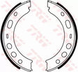 Brake Shoe Set, Parking Brake GS8706 - TRW