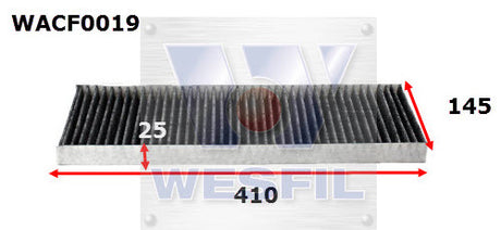 Cabin Filter RCA101P Fits Holden WACF0019 - Wesfil | Universal Auto Spares