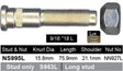 Stud & Nut Left Hand Thread NS995L - Nice Products | Universal Auto Spares