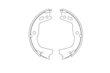 Brake Shoe Set, Parking Brake GS8803 - TRW