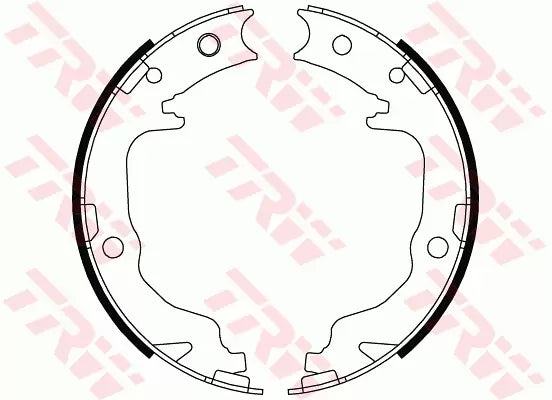 Brake Shoe Set, Parking Brake GS8804 - TRW
