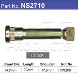 Long Stud & Nut NS2710 - Nice Products | Universal Auto Spares
