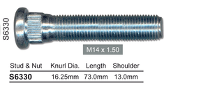 Long wheel stud S6330 - Nice Products | Universal Auto Spares