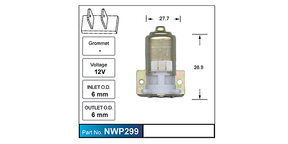 Washer Pump NWP299 - Nice Products | Universal Auto Spares