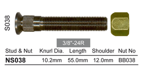 Stud & Nut NS038 - Nice Products | Universal Auto Spares