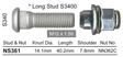 Stud & Nut NS361 - Nice Products | Universal Auto Spares
