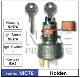 Lock & Switch (NO ETA) NIC76 - Nice Products | Universal Auto Spares