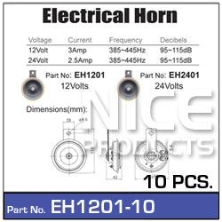 Horn Electric EH1201-10 - Nice Products | Universal Auto Spares