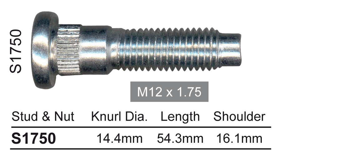 Wheel Stud S1750 - Nice Products | Universal Auto Spares