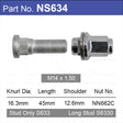 Stud & Nut NS634 - Nice Products | Universal Auto Spares