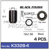 Lock Nuts (4 pcs + key) K332B-4 - Nice Products | Universal Auto Spares