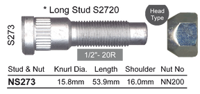 Stud & Nut NS273 - Nice Products | Universal Auto Spares