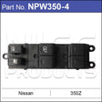 Power Window Switch NPW350-4 - Nice Products | Universal Auto Spares