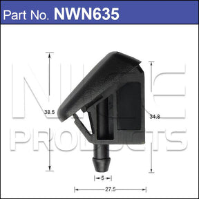 Washer Nozzle NWN635 - Nice Products | Universal Auto Spares