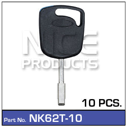 Key Blank W/Trans (10) NK62T-10 - Nice Products | Universal Auto Spares
